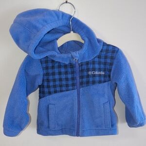 Columbia Blue Infant Fleece Jacket Size 12 Months.